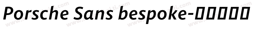 Porsche Sans bespoke字体转换